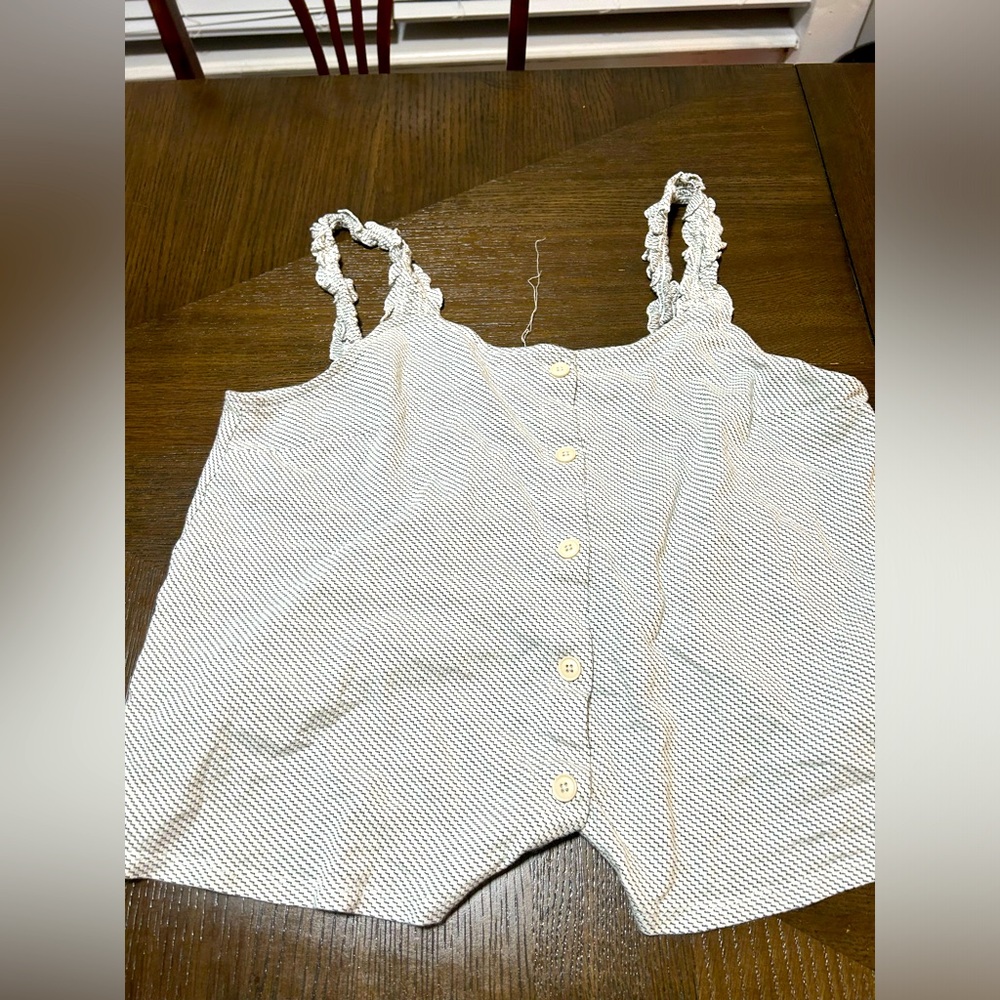 Black and white blouse